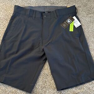 Burnside Charcoal Flat Front Shorts